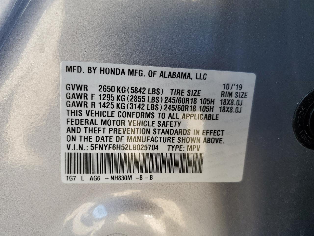 Honda Pilot Exl Image 7