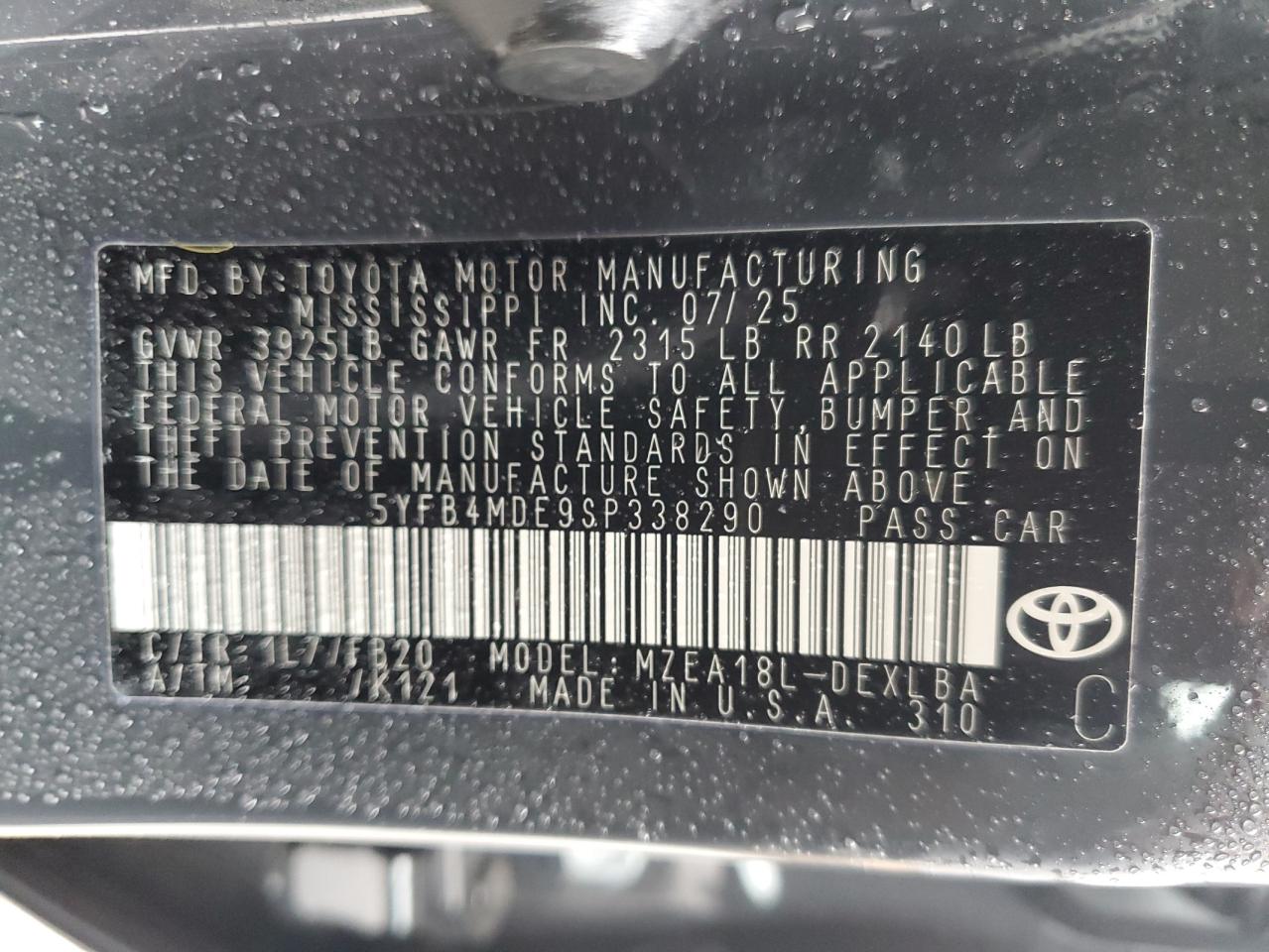 Toyota Corolla Le Image 11