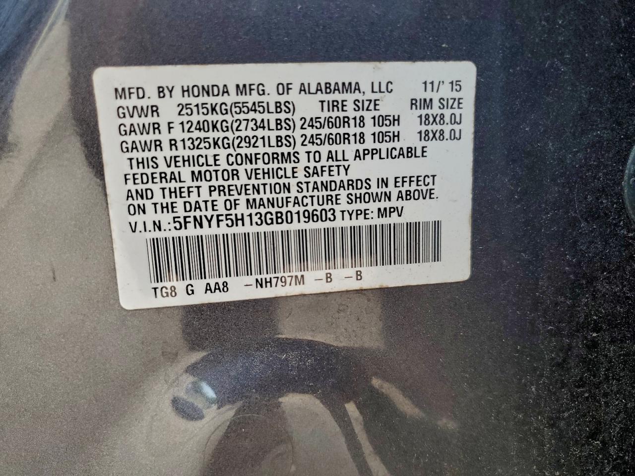 Honda Pilot Lx Image 10