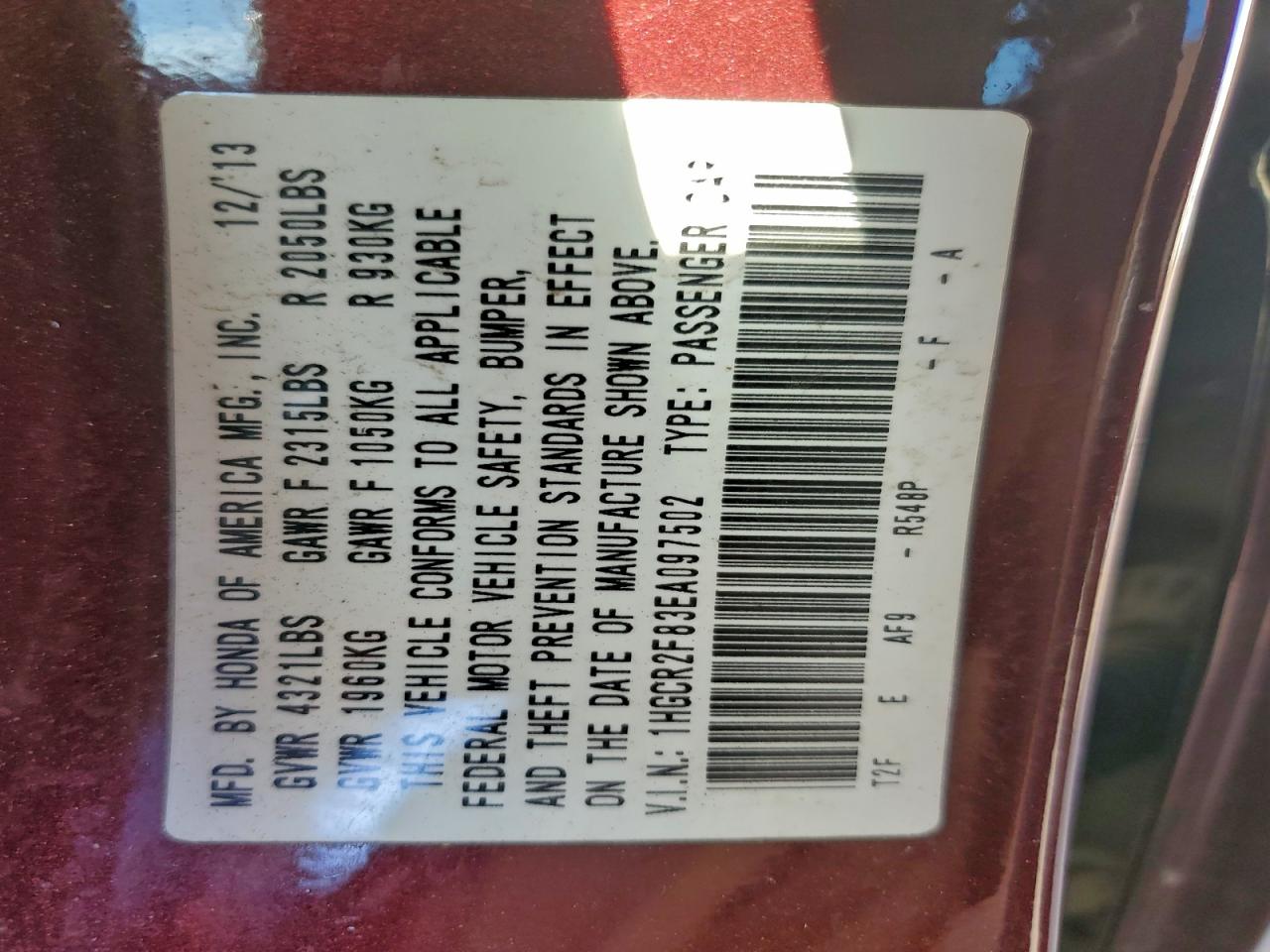 Honda Accord Exl Image 7