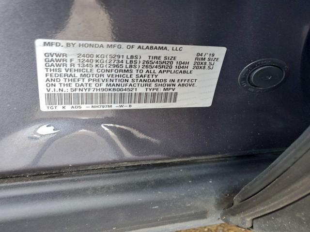 Honda Passport Touring Image 10