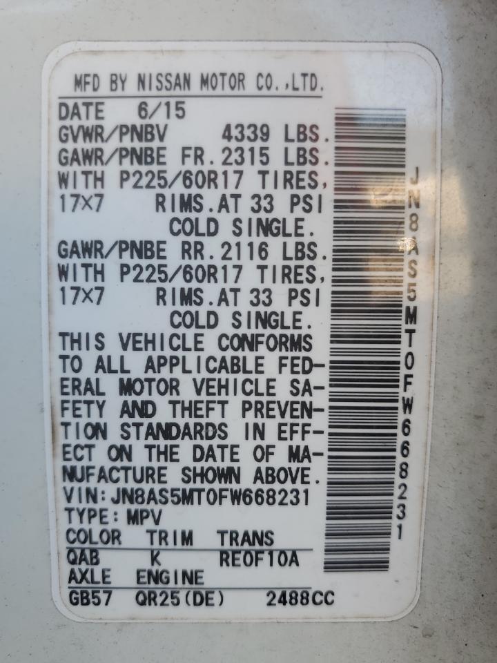 Nissan Rogue S Image 3