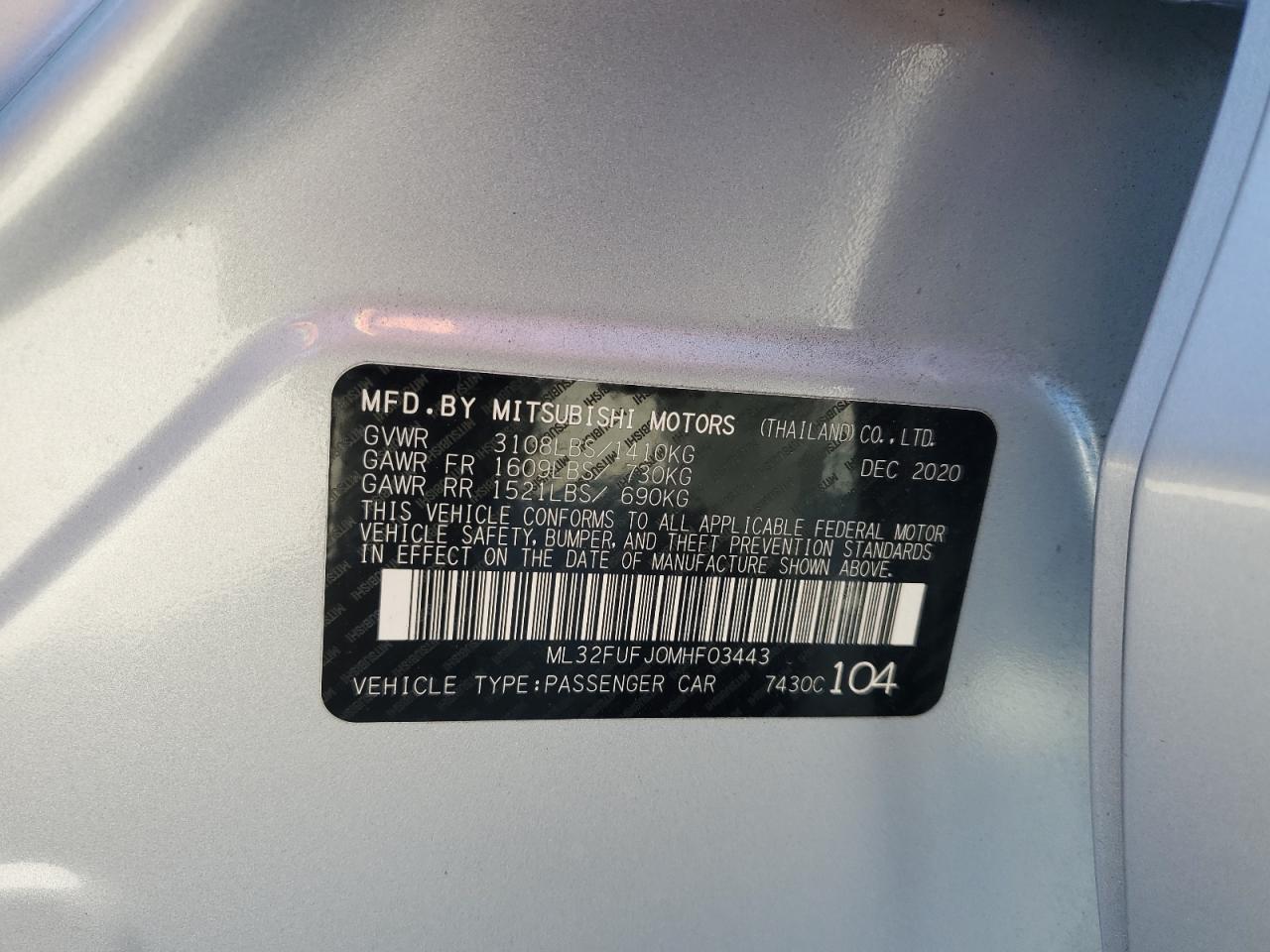 Mitsubishi Mirage G4 Es Image 9