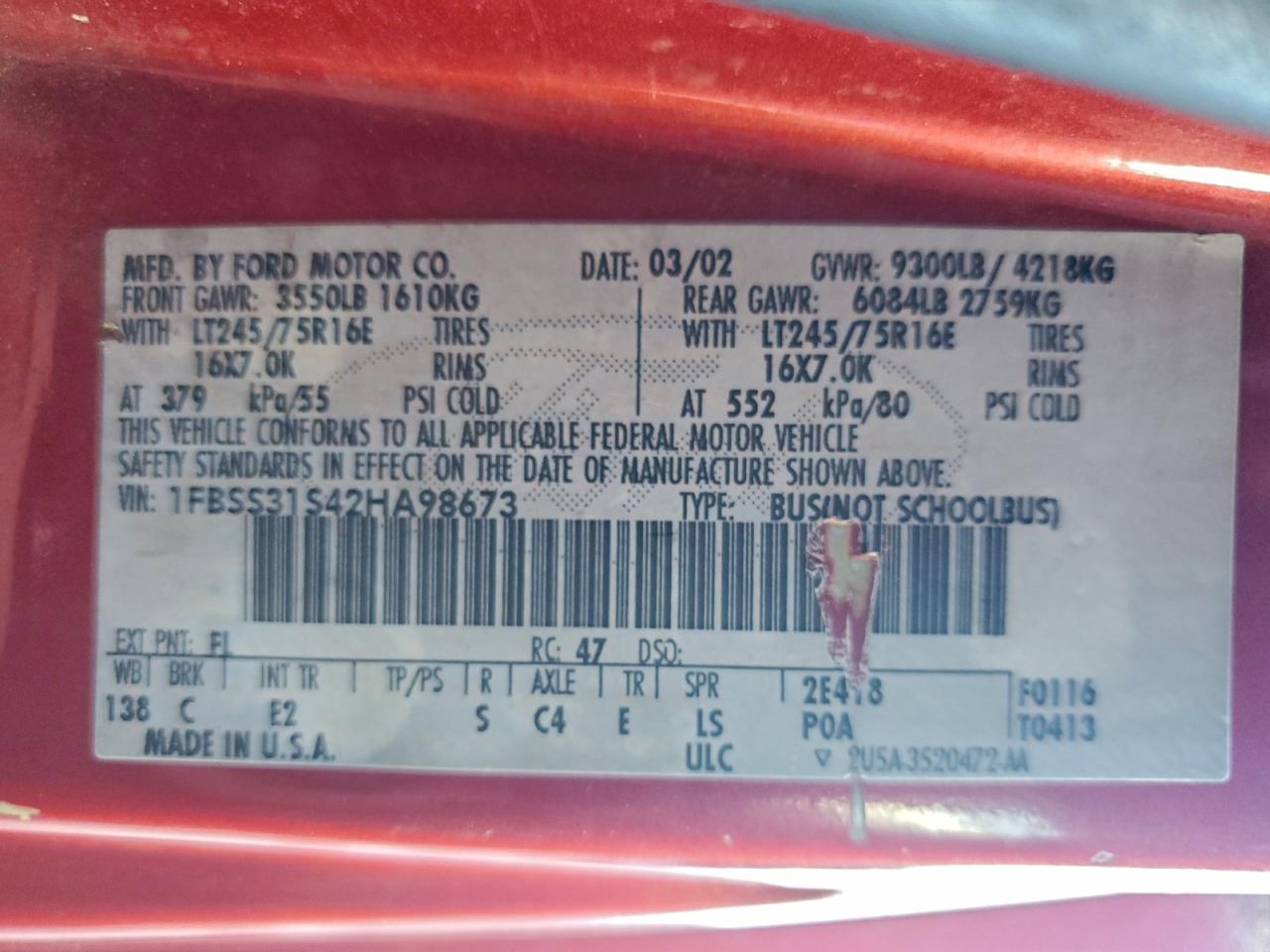 Ford Econoline E350 Super Duty Wagon Image 13