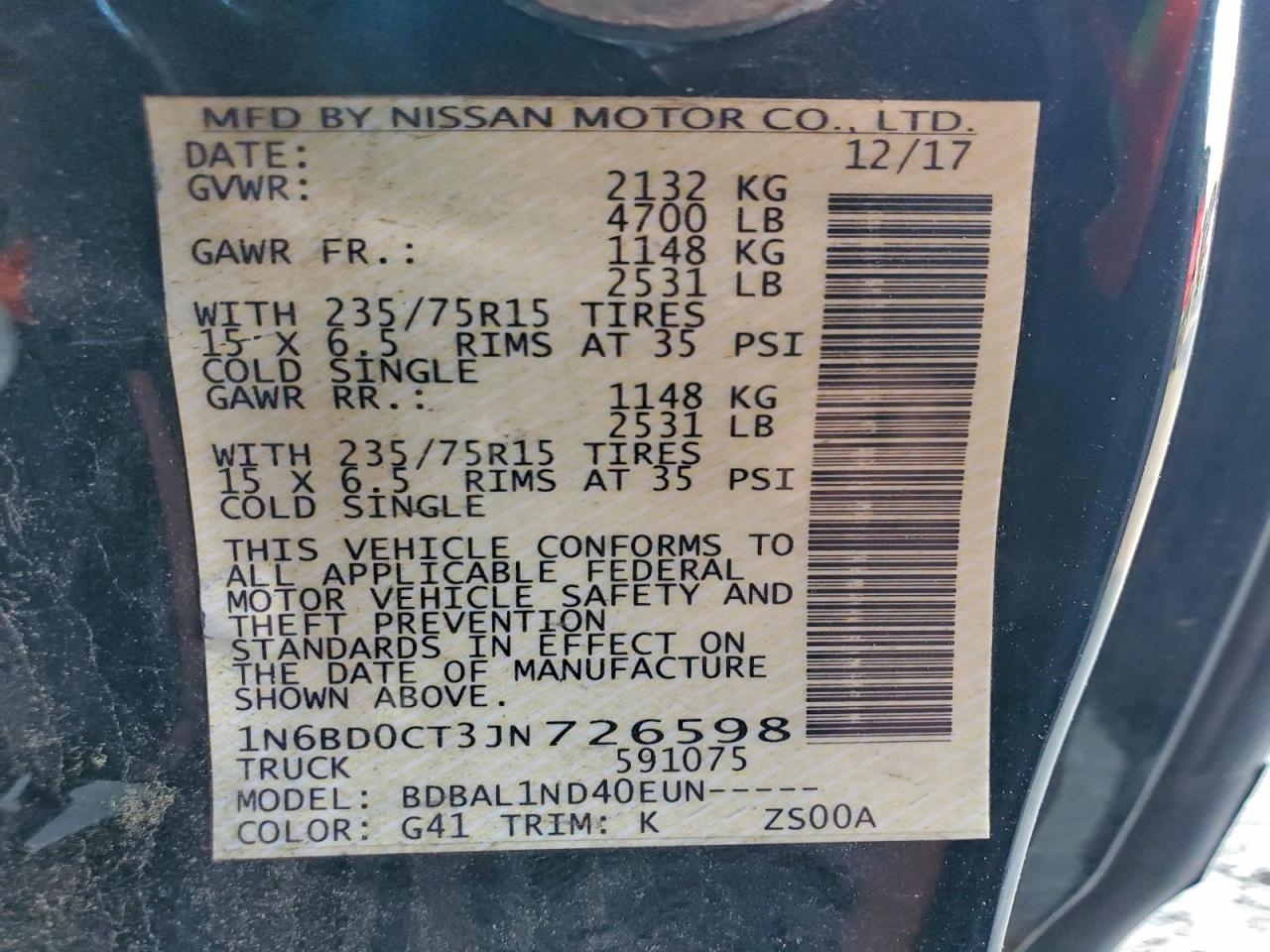 Nissan Frontier S Image 9