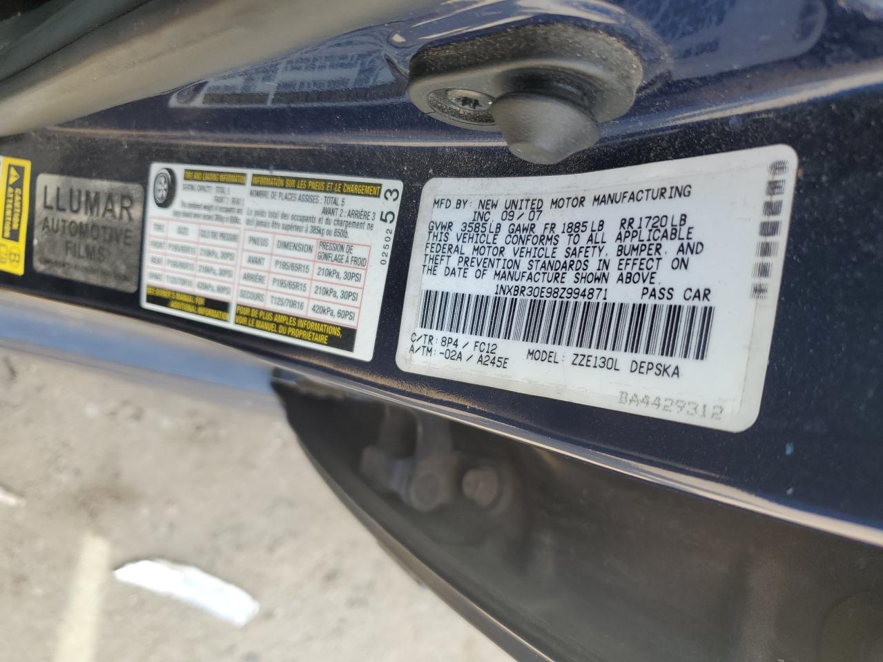 Toyota Corolla Ce Image 12