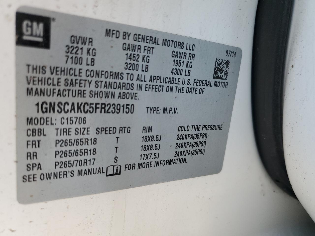 Chevrolet Tahoe C1500 Ls Image 8