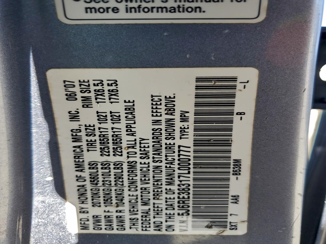 Honda Crv Lx Image 8