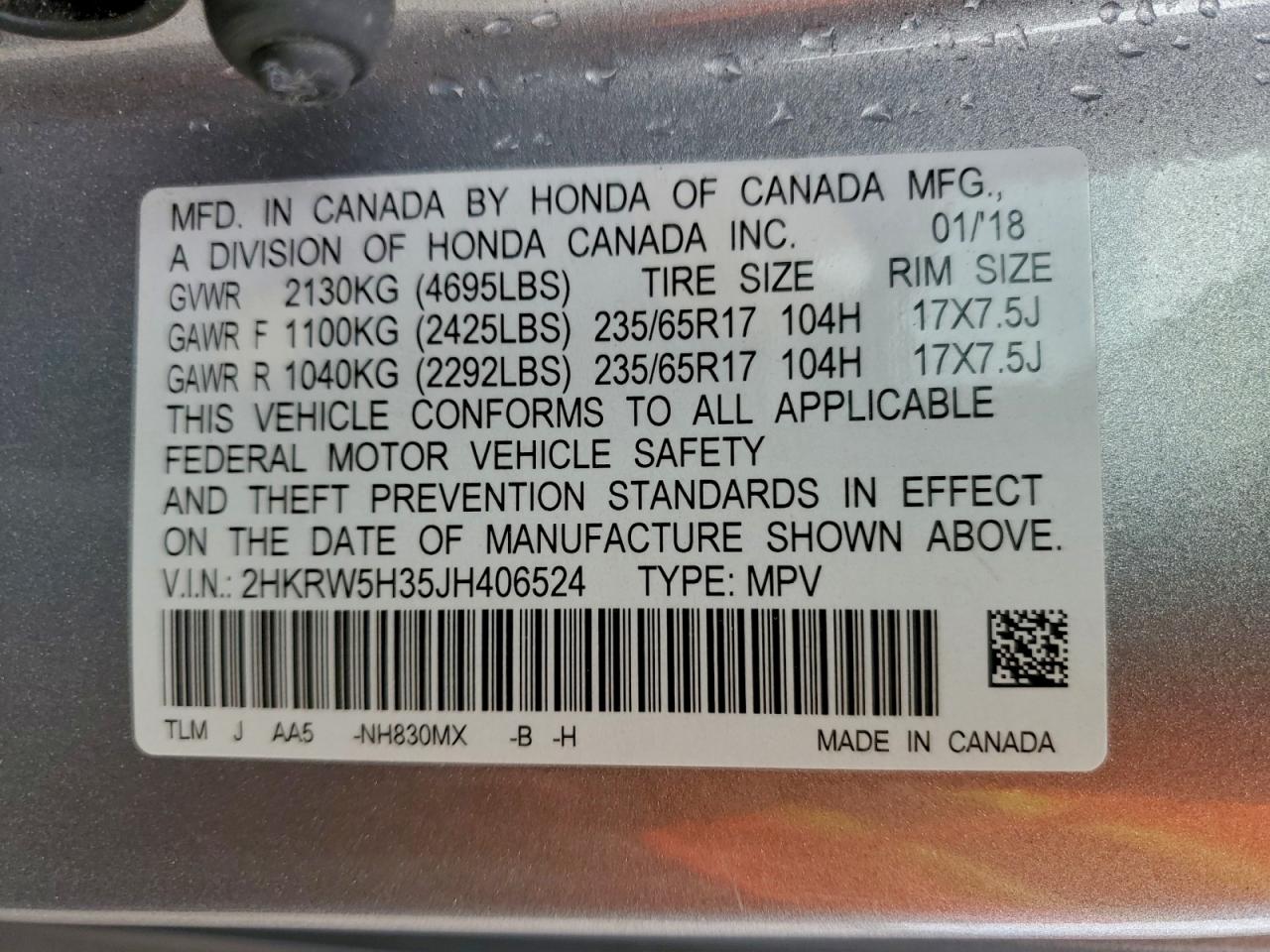 Honda Crv Lx Image 12