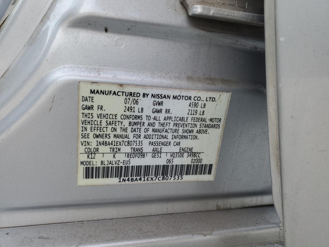 Nissan Maxima Se Image 11