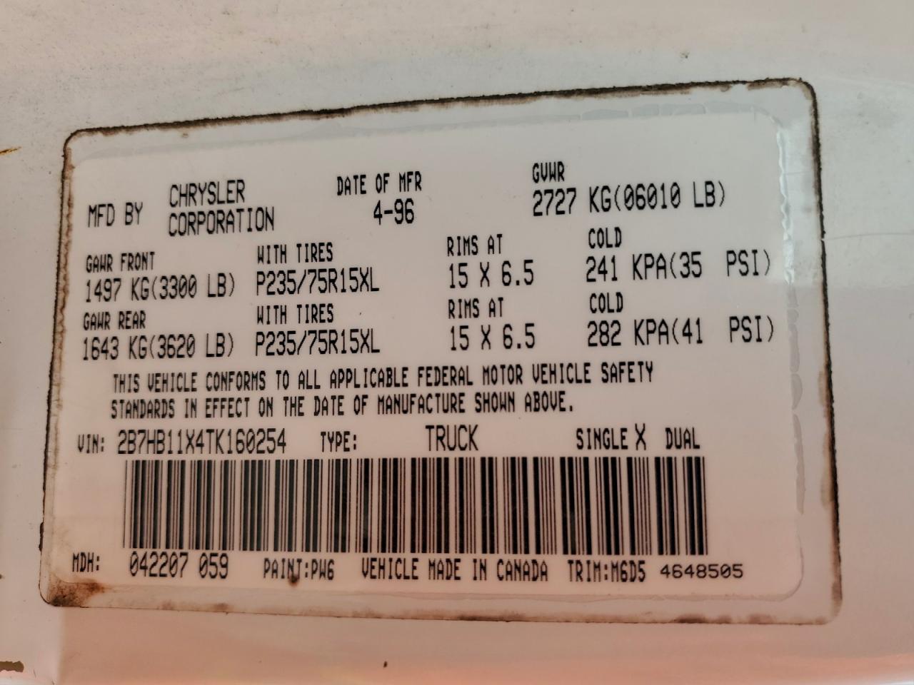 Dodge B Series B1500 Image 13