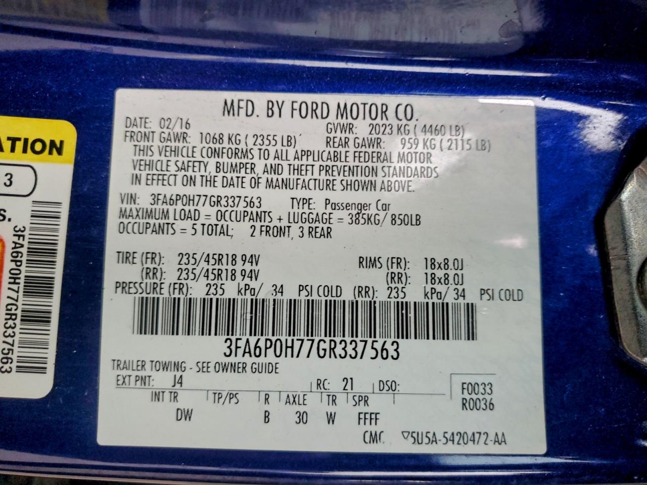 Ford Fusion Se Image 9