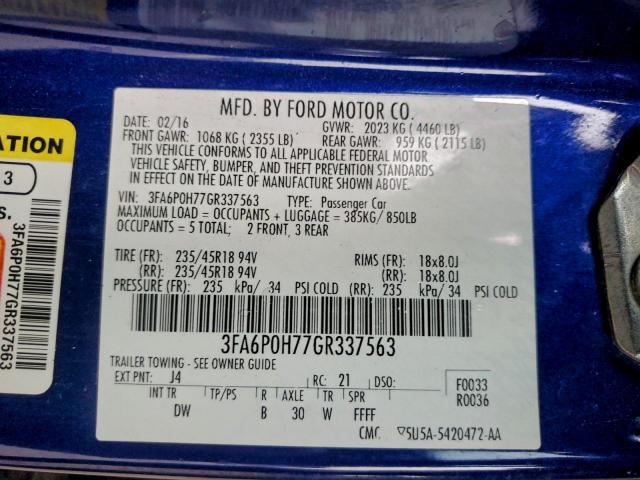 Ford Fusion Se Image 9