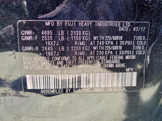 Subaru Outback 2.5i Limited Image 9