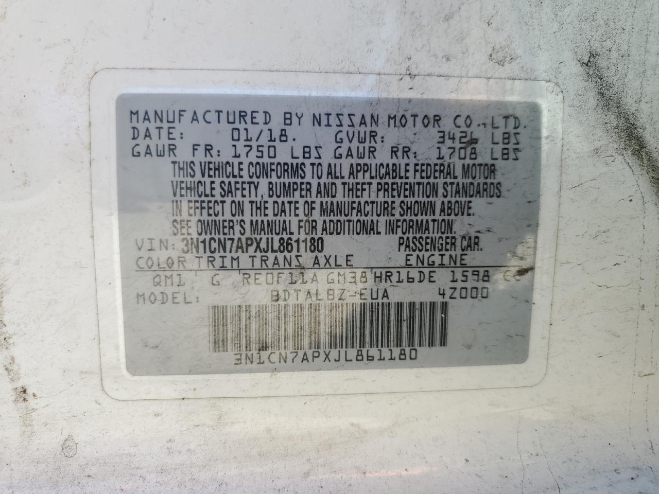 Nissan Versa S Image 6