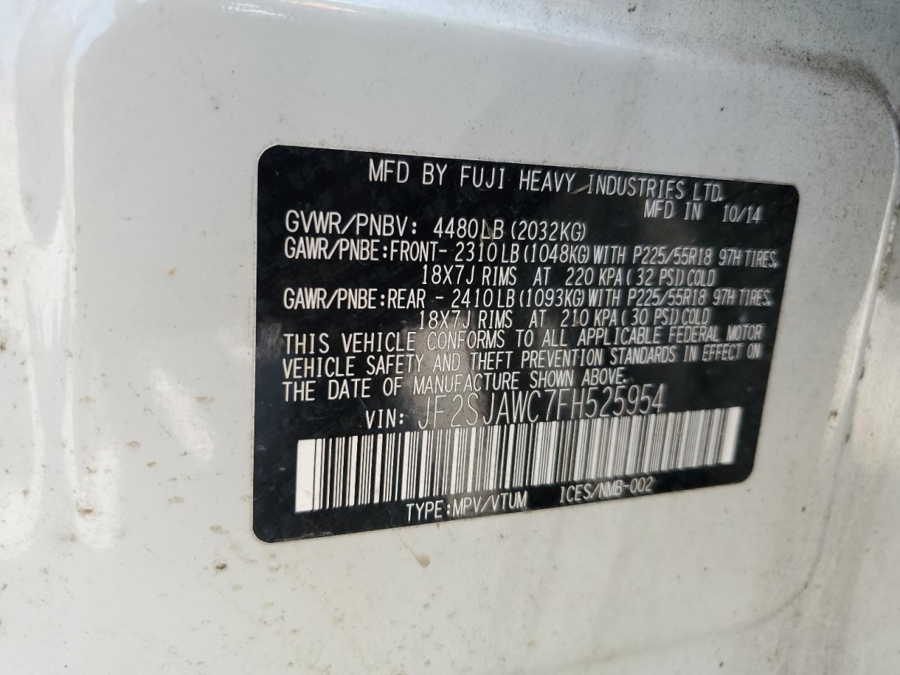 Subaru Forester 2.5i Touring Image 12