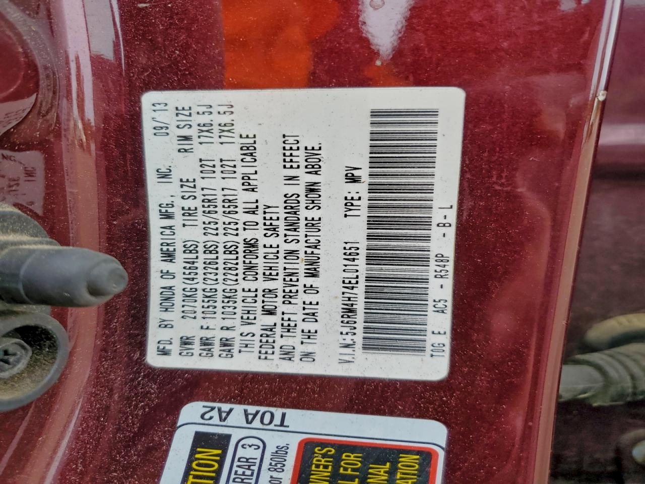 Honda Crv Exl Image 4