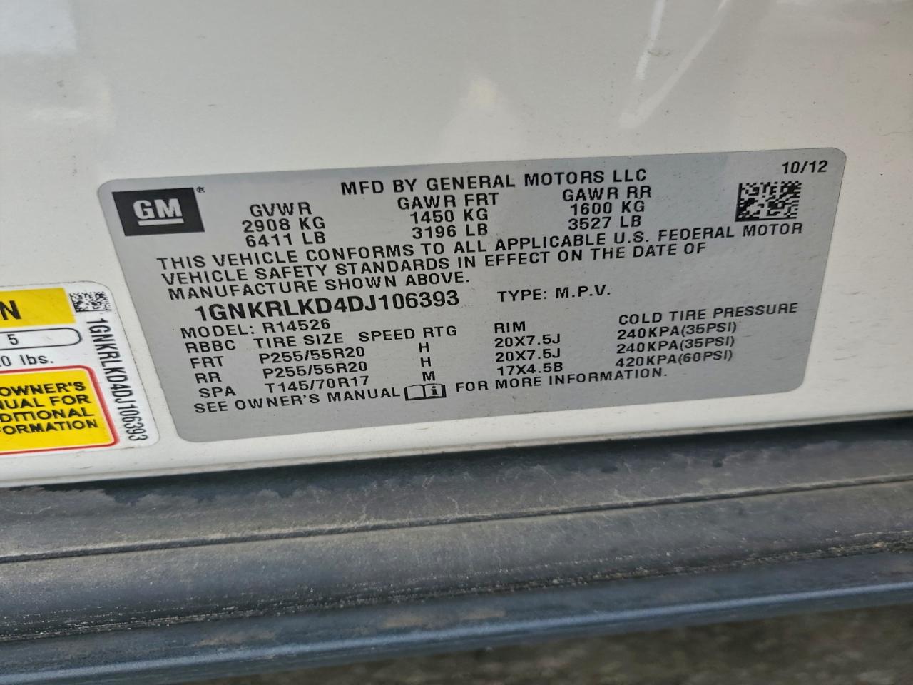 Chevrolet Traverse Ltz Image 10