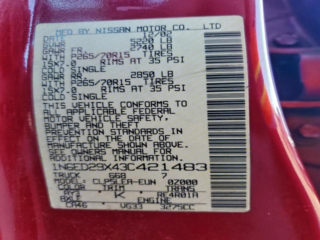 Nissan Frontier Crew Cab Xe Image 8