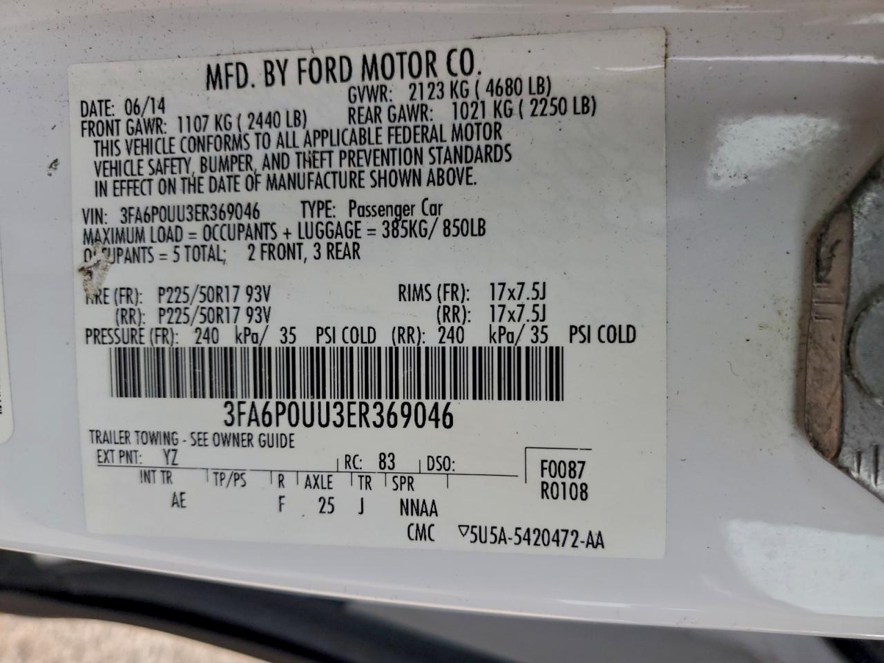 Ford Fusion S Hybrid Image 2