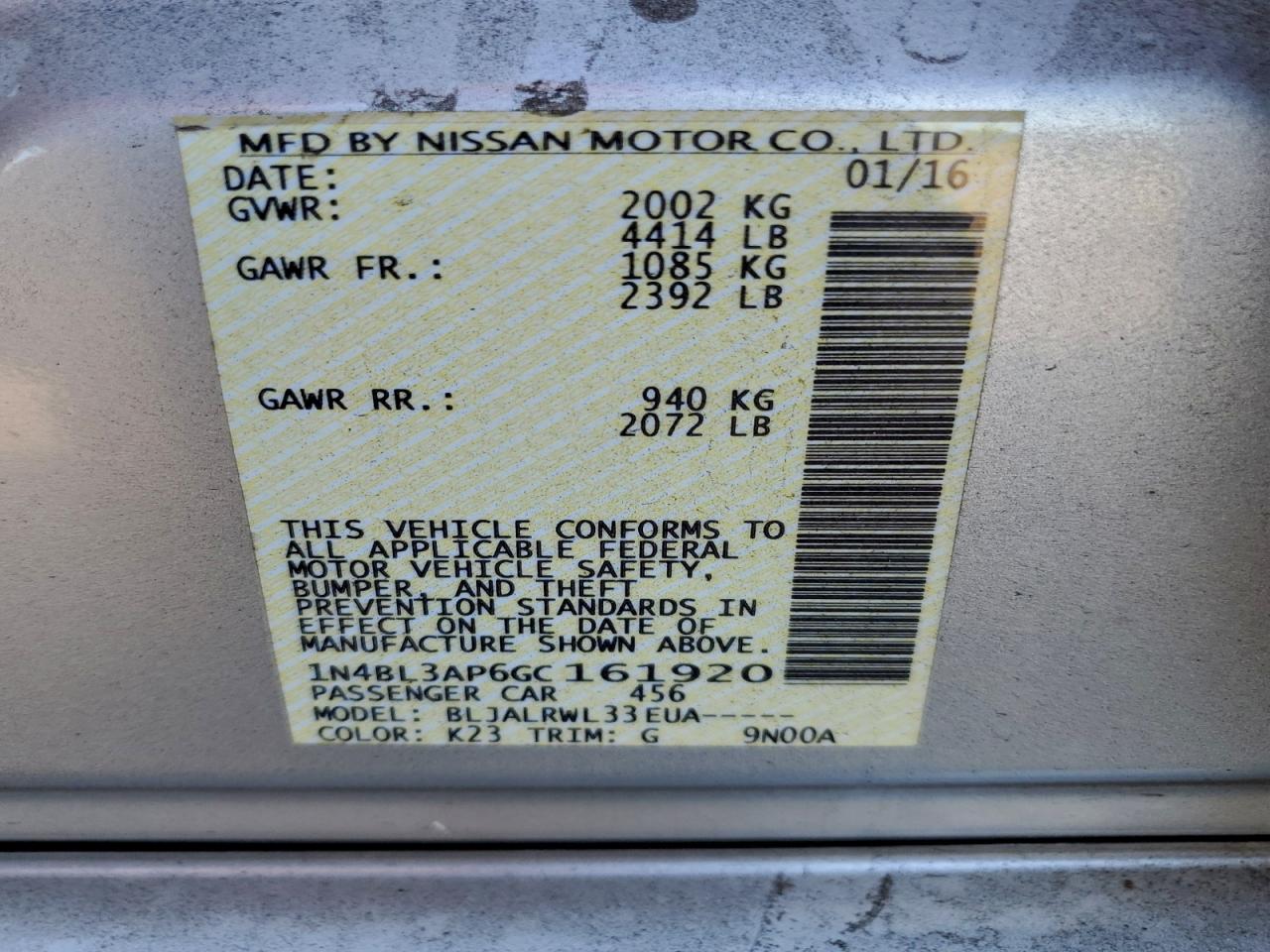 Nissan Altima 3.5sl Image 10