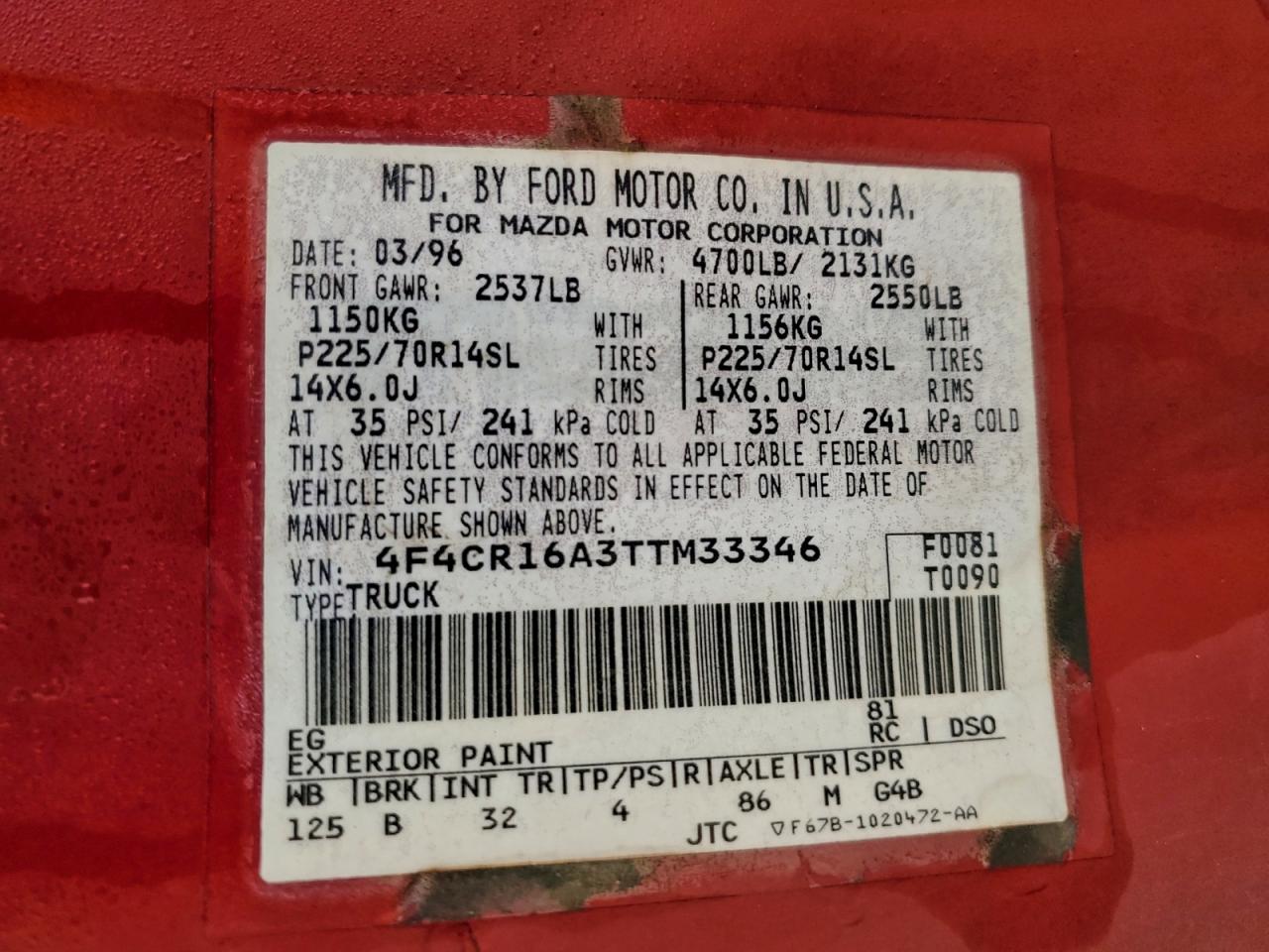 Mazda B Series Cab Plus Image 3