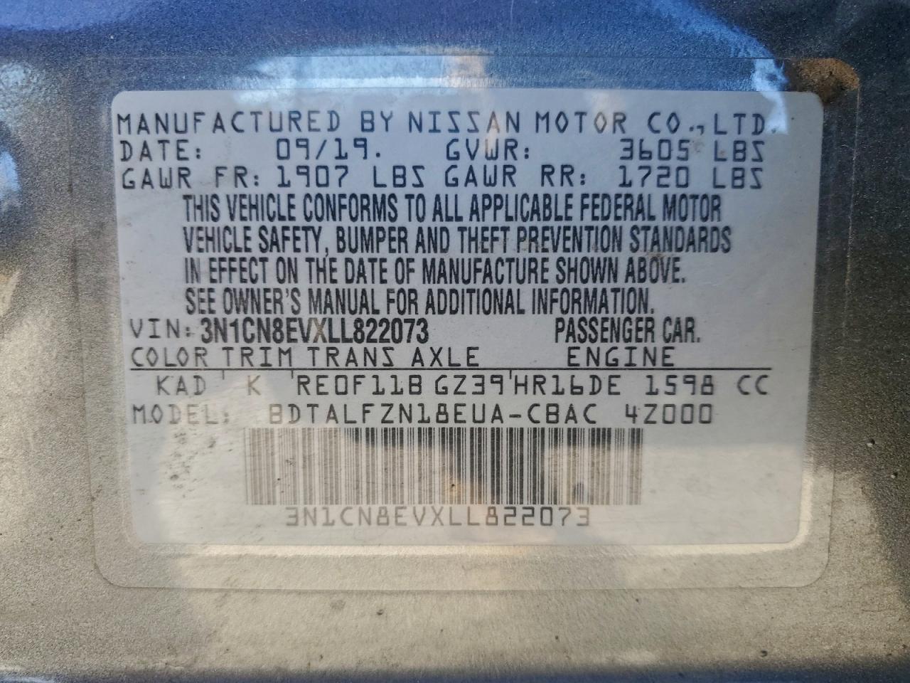 Nissan Versa Sv Image 11