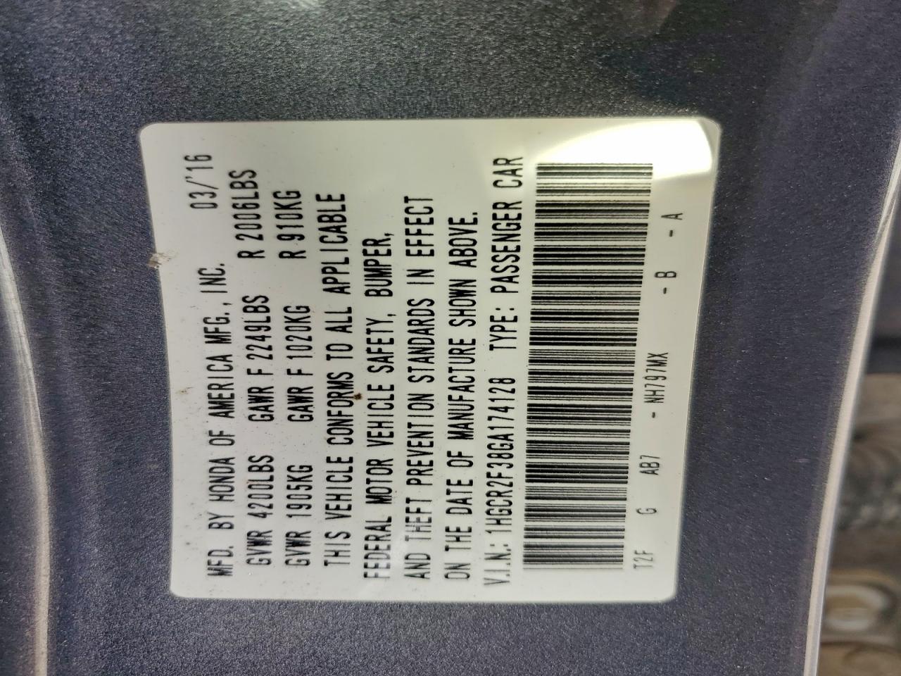 Honda Accord Lx Image 12