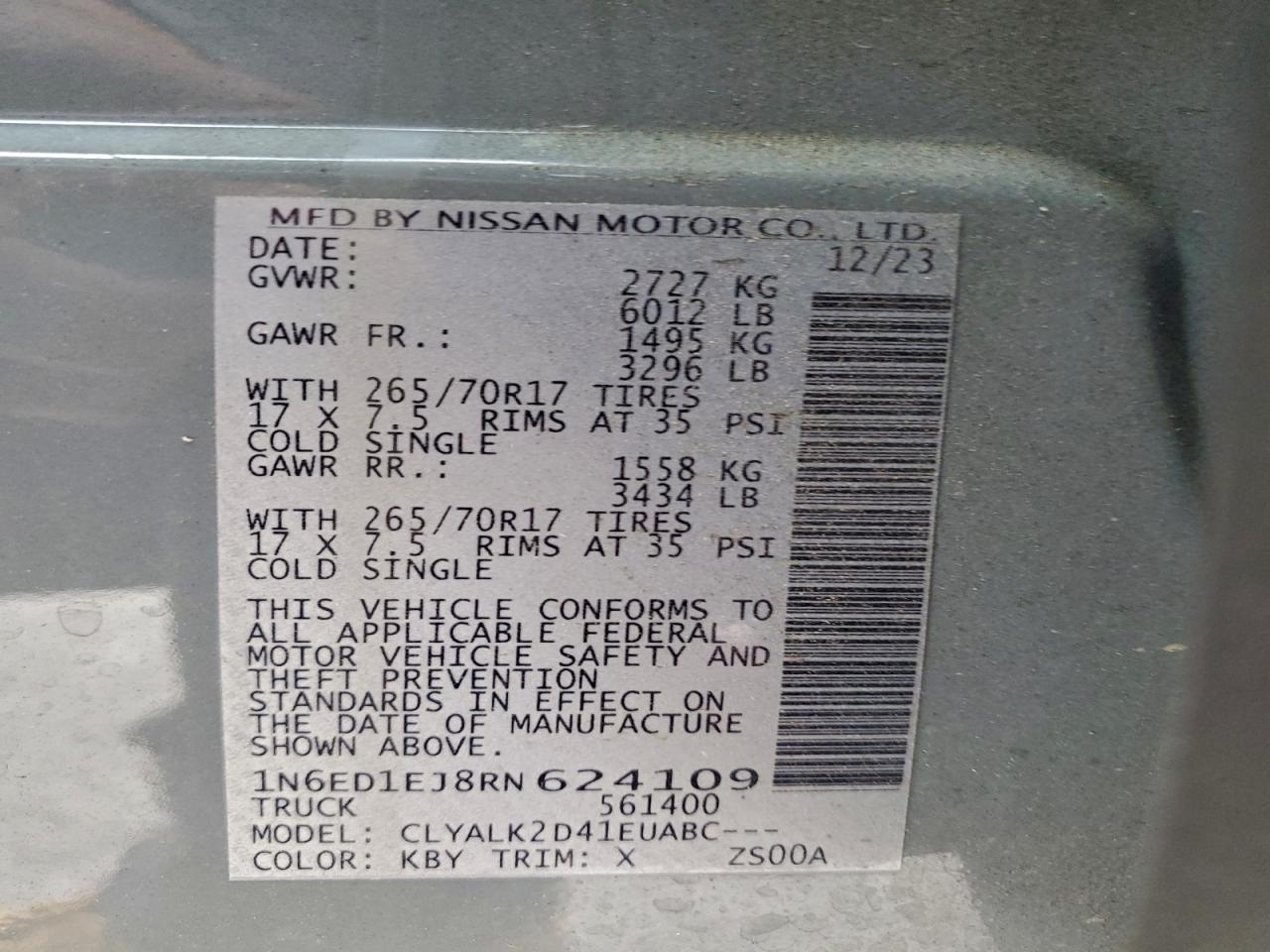 Nissan Frontier S Image 13