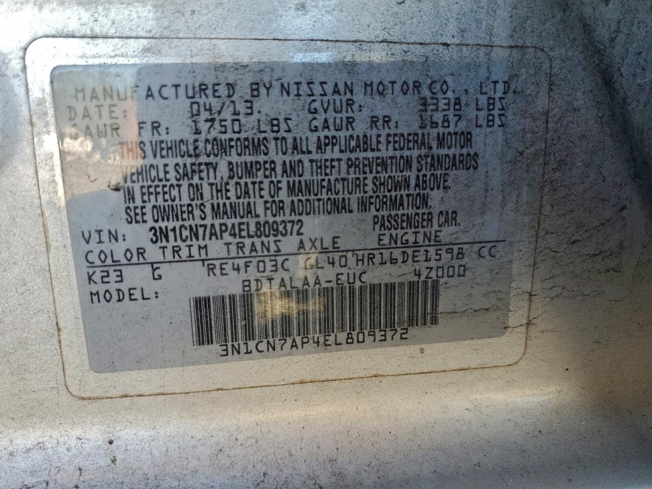 Nissan Versa S Image 5