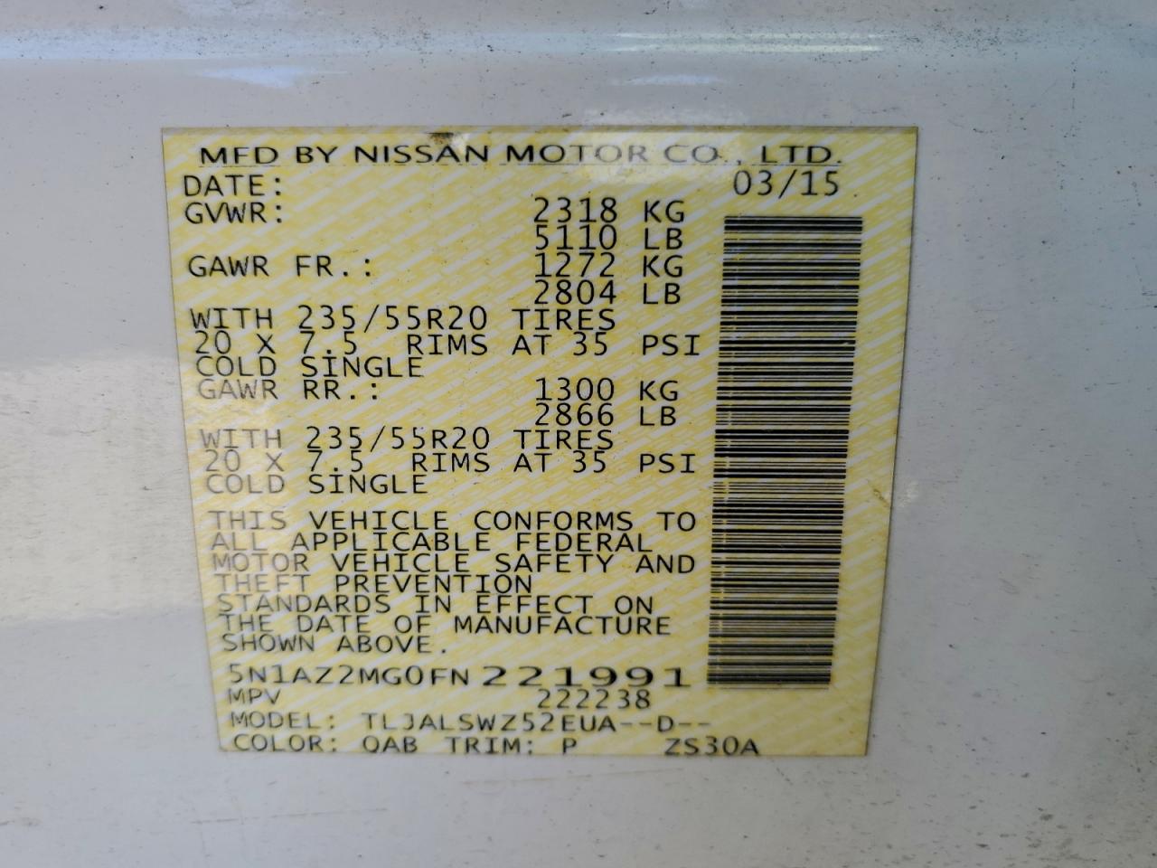 Nissan Murano S Image 9