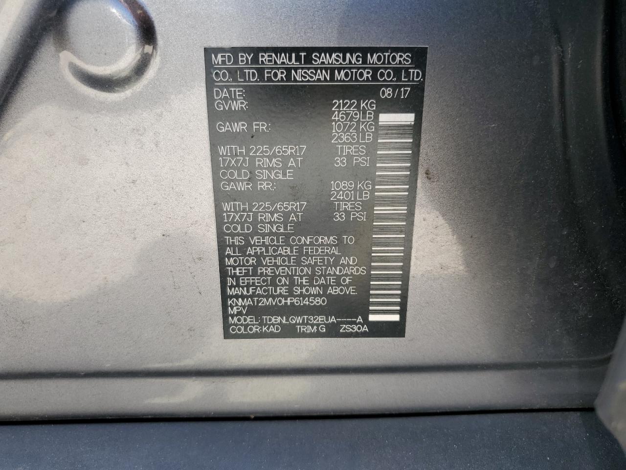 Nissan Rogue S Image 13