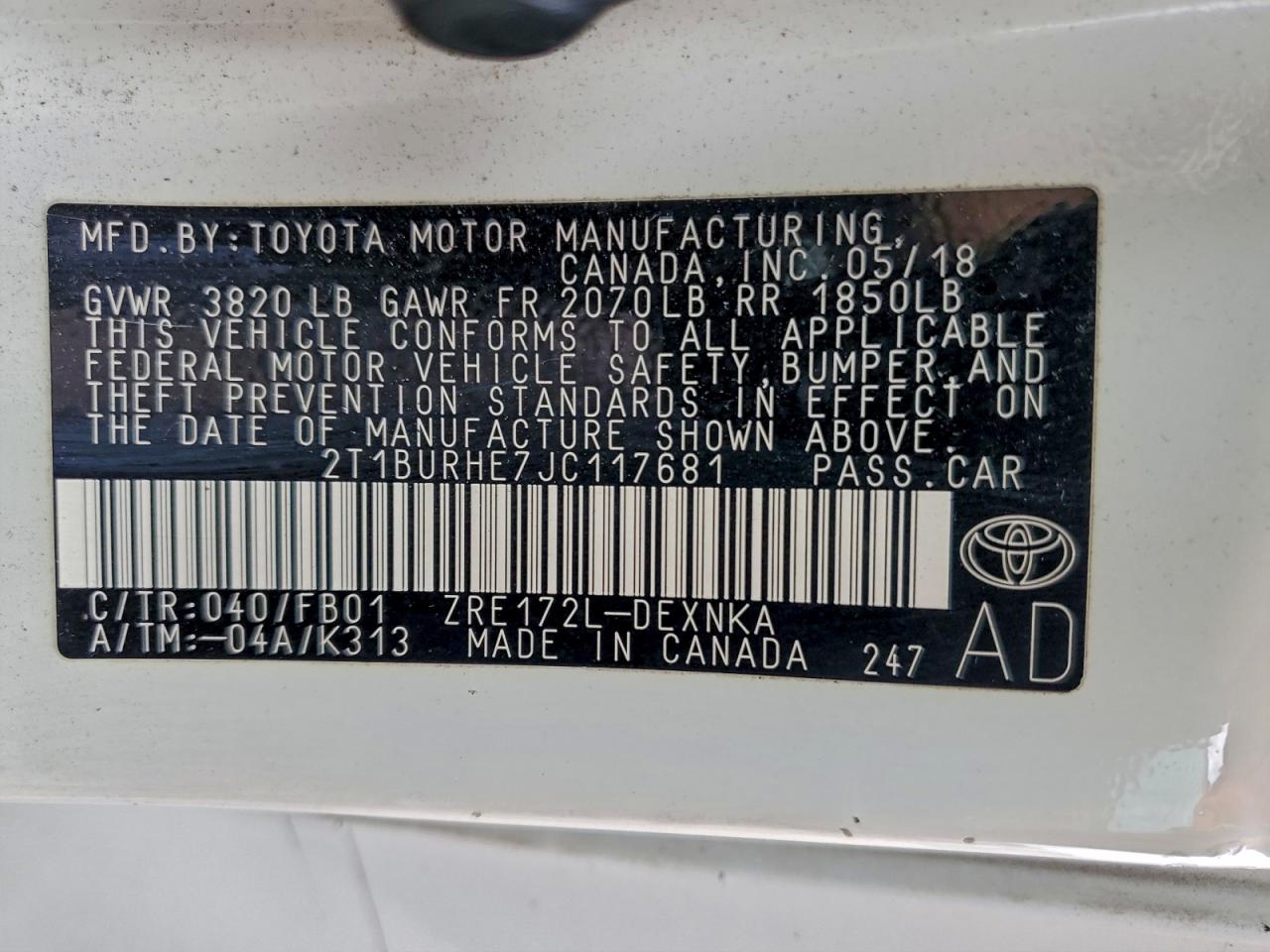 Toyota Corolla L Image 7