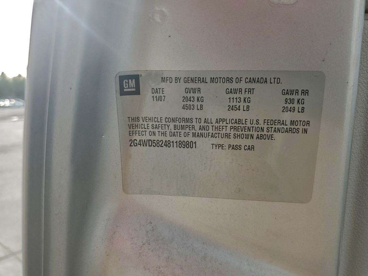 Buick LaCrosse Cxl Image 9