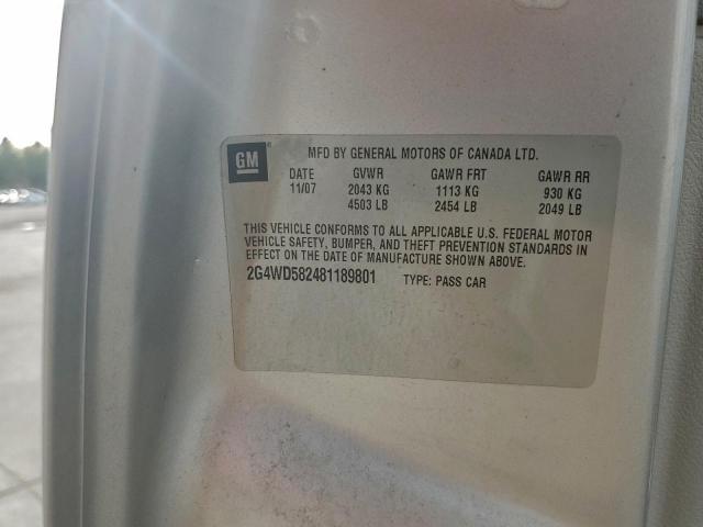 Buick LaCrosse Cxl Image 9