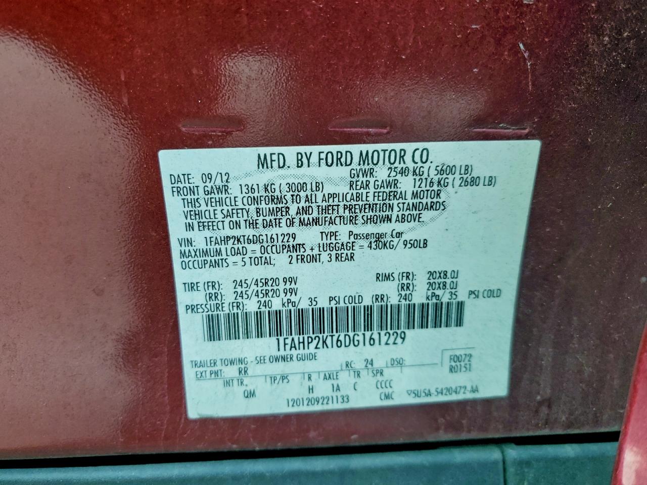 Ford Taurus Sho Image 4