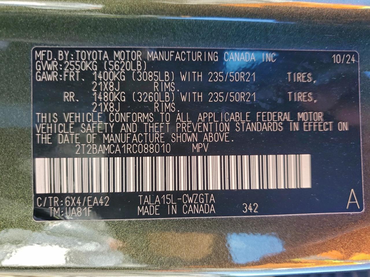 Lexus RX 350 Base Image 13