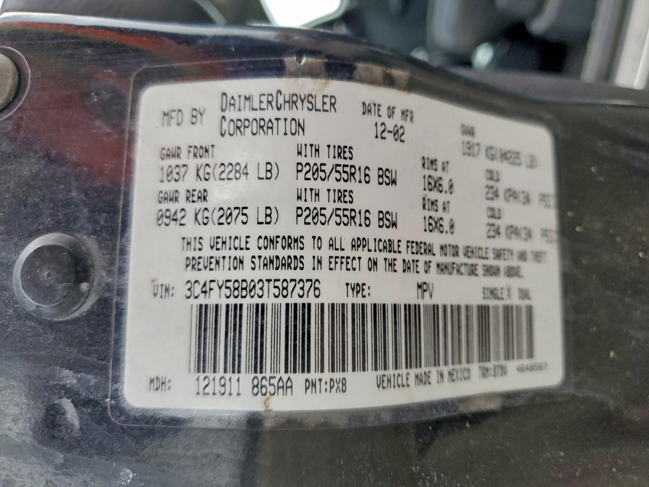 Chrysler PT Cruiser Touring Image 9