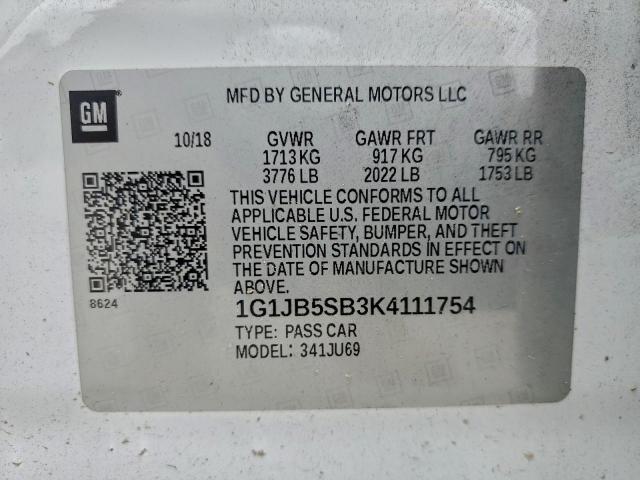 Chevrolet Sonic Ls Image 9