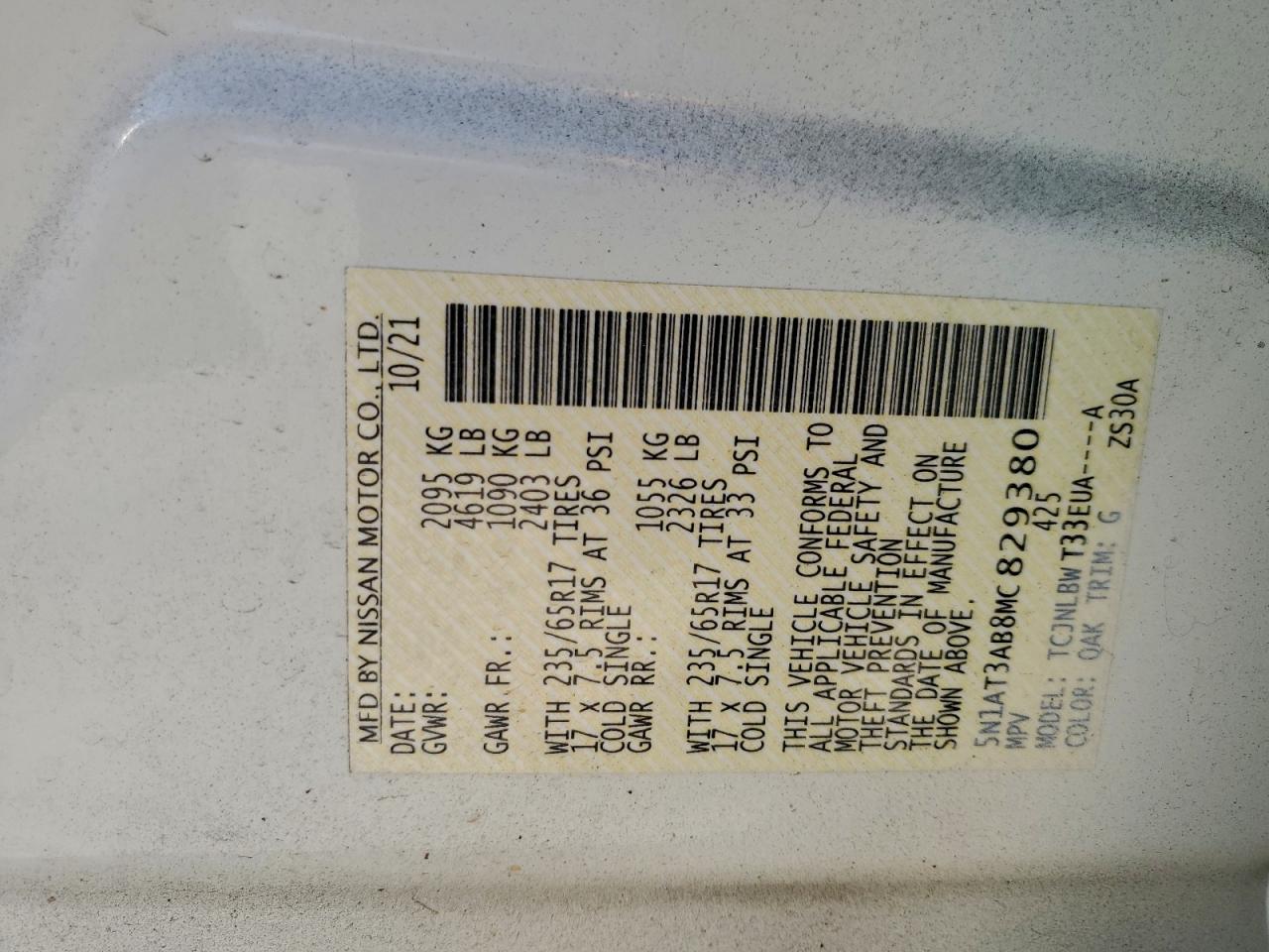 Nissan Rogue S Image 2