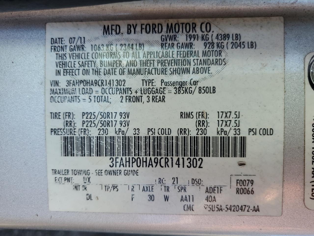 Ford Fusion Se Image 2