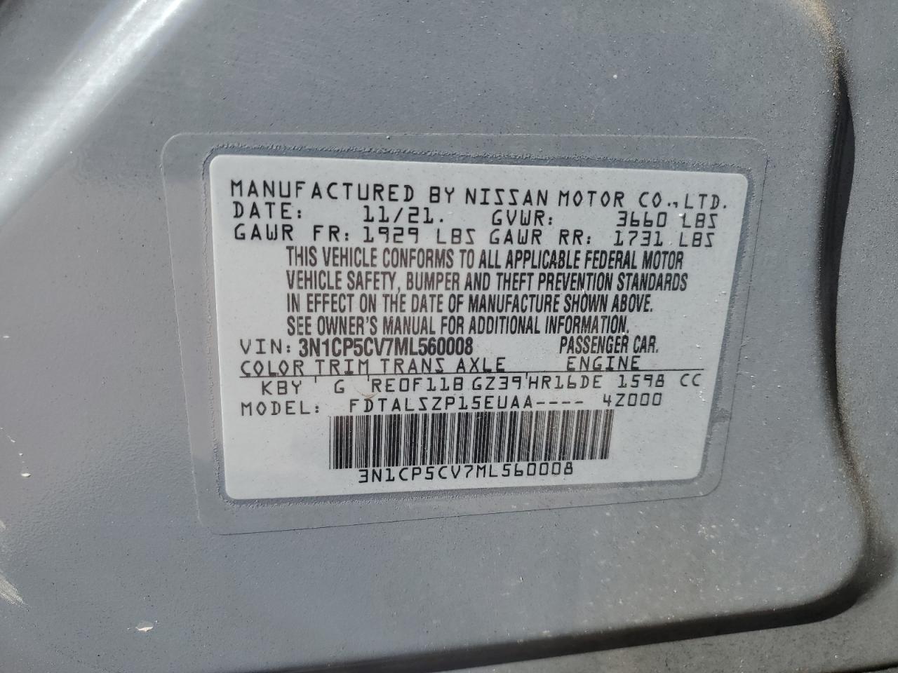 Nissan Kicks Sv Image 2