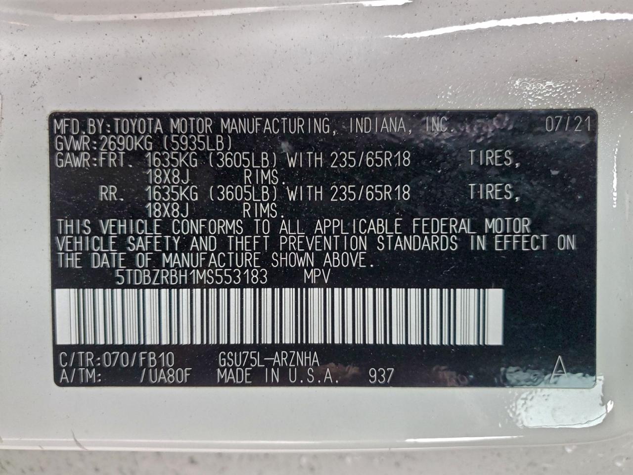 Toyota Highlander L Image 11