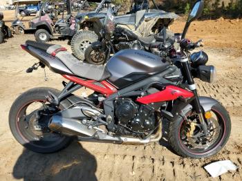  Salvage Triumph Motorcycle Street